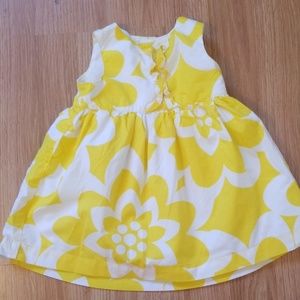 Yellow and white flower sun dress